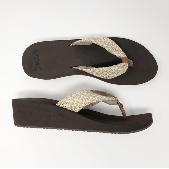 reef woven flip flops